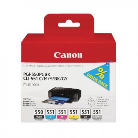 Canon PGI-550/CLI-551 Colour Ink Pack