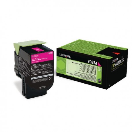 Lexmark 702M Magenta Toner Cart 70C20M0