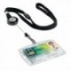 Durable Black Textile Lanyard Badge Reel
