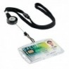 Durable Black Textile Lanyard Badge Reel