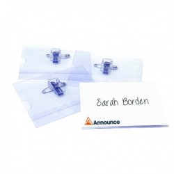 Announce Combi Clip Name Badge 40X75 P50