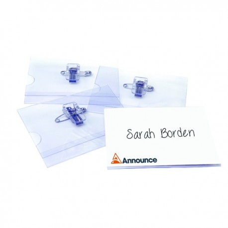 Announce Combi Clip Name Badge 40X75 P50