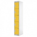 FF DD 5Door Locker 300X300X1800 Ylw Door