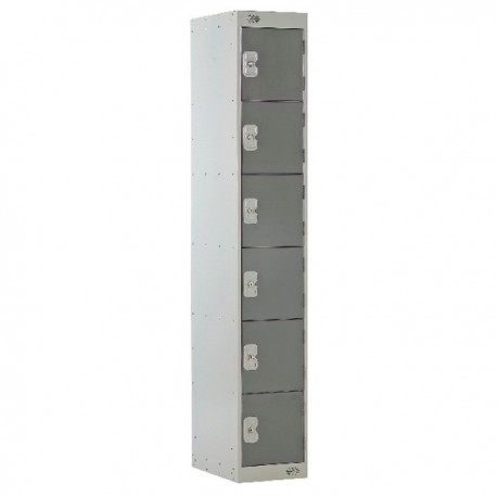 FF DD 6 Door Locker Dk Grey Dr 300mm