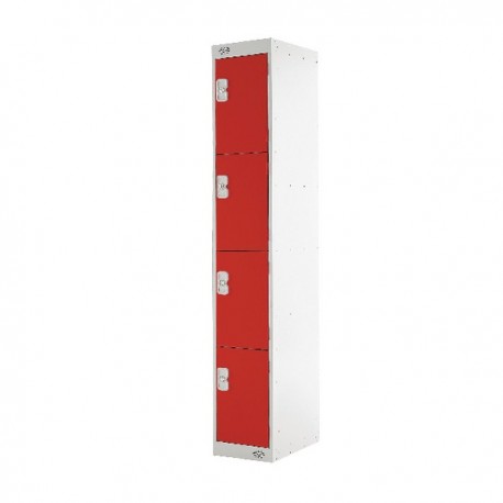 FF DD 4Door Locker 300X450X1800 Red Door