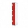 FF DD 4Door Locker 300X450X1800 Red Door