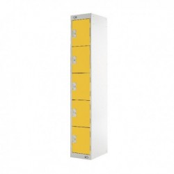 FF DD 5Door Locker 300X450X1800 Ylw Door