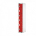 FF DD 6Door Locker 300X450X1800 Red Door