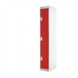 FF DD Exprss Lckr 3Door Red 300X300X1800