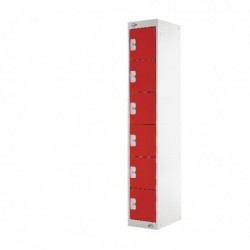 FF DD Exprss Lckr 6Door Red 300X450X1800