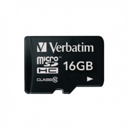 Verbatim MicroSDHC Card Cl/10 16GB 44082