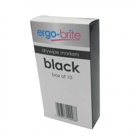 Ergo-Brite Drywipe Marker Grip Blk Pk10