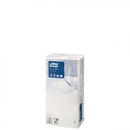 Tork 2 Ply White Cocktail Napkins Pk200