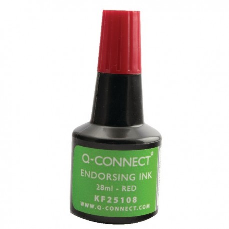 Q-Connect Red Endorsing Ink 28ml Pk10