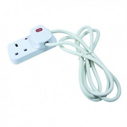 CED 2Way Extension Lead White CEDTS2213M