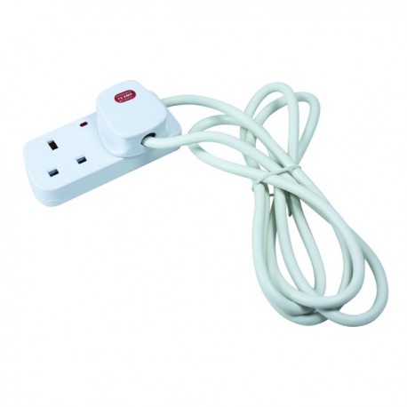 CED 2Way Extension Lead White CEDTS2213M