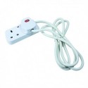 CED 2Way Extension Lead White CEDTS2213M