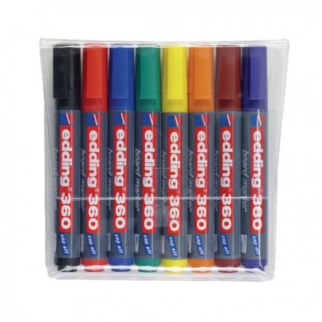 Edding 360 Drywipe Marker Assrtd 4-360-8