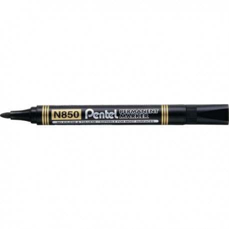 Pentel N850 Bullet Marker Black Pk12