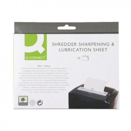 Q-Connect Shredder Sharp/Lubrication Sht