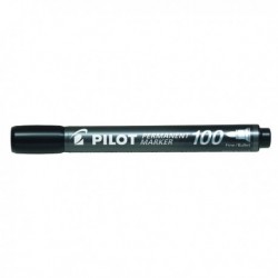 Pilot 100 Bullet Tip Marker Black Pk20