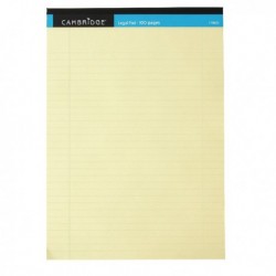 Cambridge Legal Memo Pad Yellow A4 Pk10
