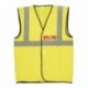 Fire Warden Yellow Vest Hi-Visibility XL