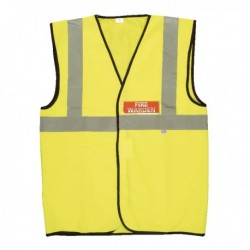 Fire Warden Yellow Vest Hi-Visibility XL