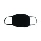 Reusable Cloth Masks 5x7in 4 Layer Cotton Black (Pack of 5)
