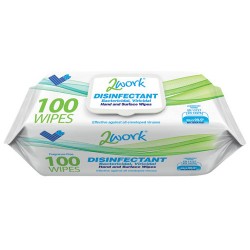 2Work Viricidal Hand And Surface Wipes Pack of 100 2W07385