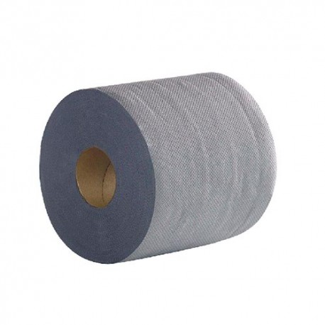 2Work 2-Ply Centrefeed Roll 100m Blue (Pack of 6) 2W03010
