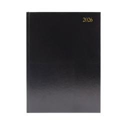 5 Star Desk Diary Week To View A5 Black 2026