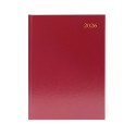 5 Star Desk Diary Week To View A5 Burgundy 2026