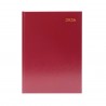5 Star Desk Diary Week To View A5 Burgundy 2026