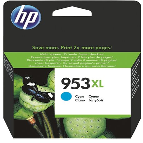 HP 953XL Cyan Ink Cartridge F6U16AEBGX