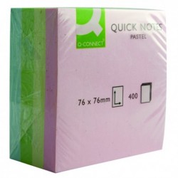 Q-Connect Pastel Quick 76x76mm Note Cube