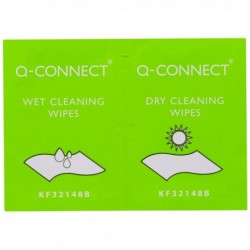 Q-Connect Wet and Dry Wipes Pk20