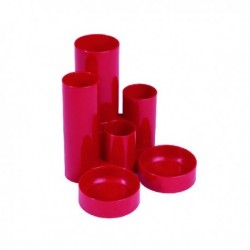 Q-Connect Red Tube Desk Tidy