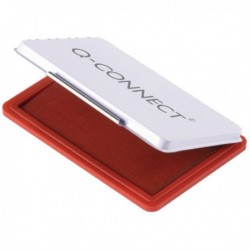 Q-Connect Red Medium Stamp Pad MetalCase