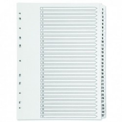 Q-Connect 1-31 Punched Index A4 White