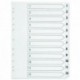 Q-Connect 1-12 Index Clear Tab White A4