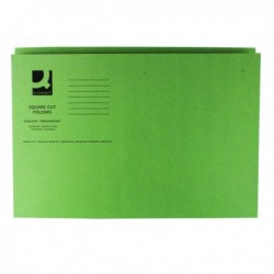 Q-Connect Sq Cut Folder 250g Green Pk100