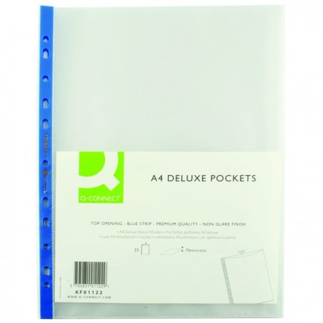 Q-Connect Delux Pocket Top Open A4 P25