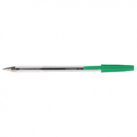 Q-Connect Ballpoint Pen Med Green Pk50