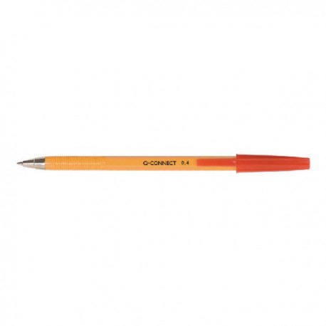 Q-Connect Ball Point Pen Fine Red Pk20