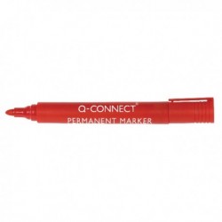Q-Connect Bullet Perm Marker Red Pk10