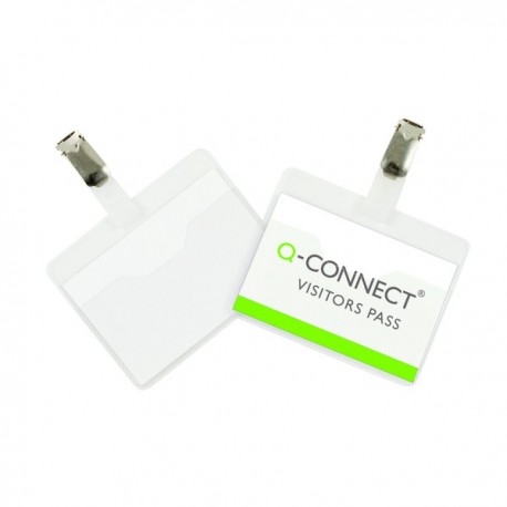 Q-Connect Visitor Badge 60x90mm Pk25