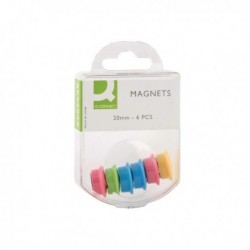 Q-Connect 24mm Assorted Magnet Pk60