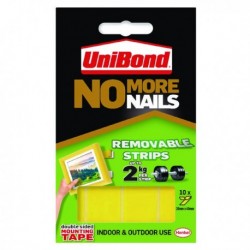 UniBond No More Nails Rmvble Strip Pk10