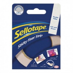 Sellotape Sticky Fixer Strip 25mm 484330
